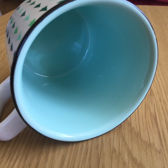 David's Tea Mug Mint Green Trees The Rustic Mug - Picture 3 of 5